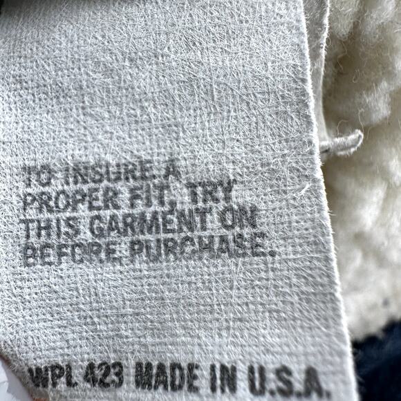 Vintage Levi's Sherpa Type III Trucker Vest 80s Jacket Denim Jean Blue L - Picture 4 of 8